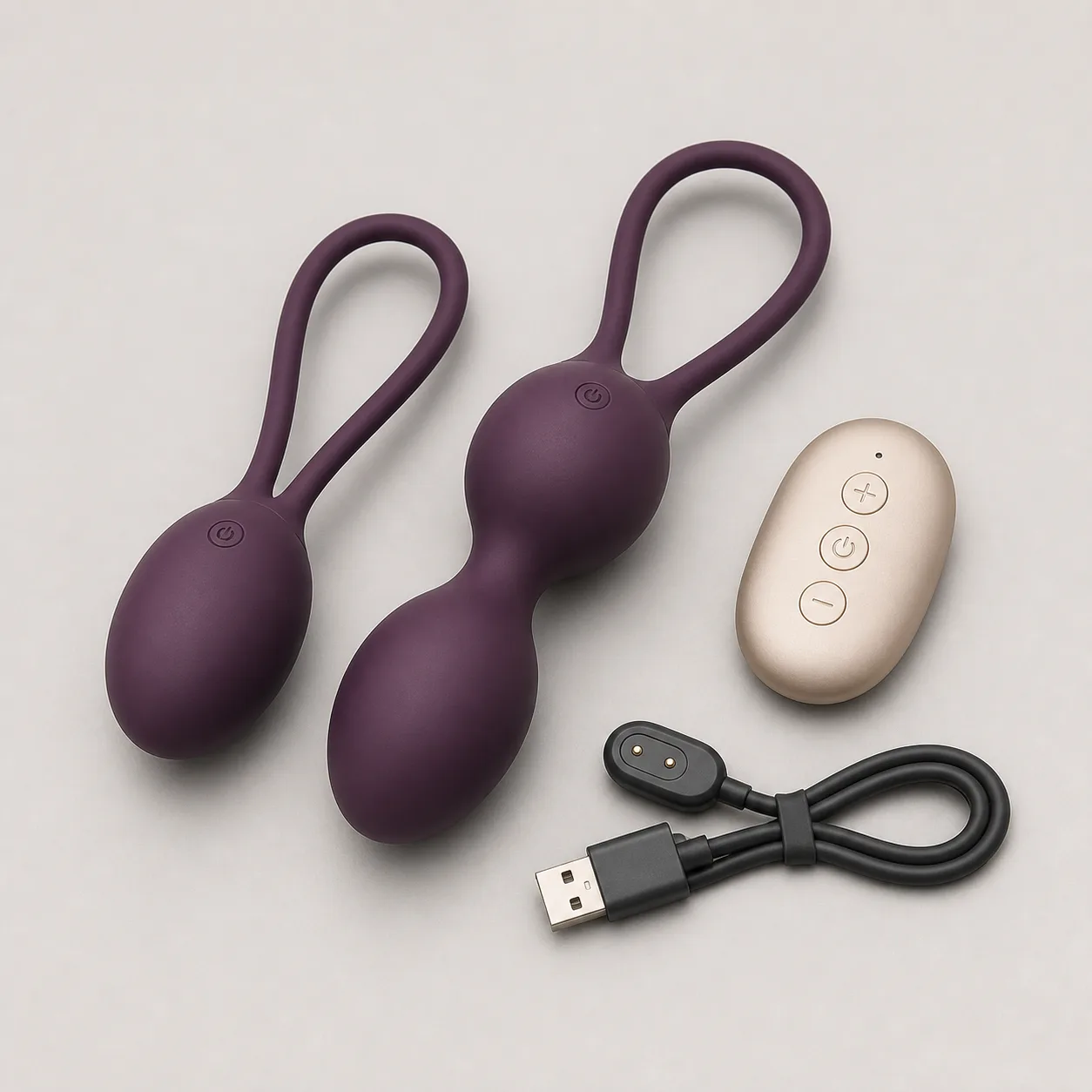 Remote-Control Single-and-Dual Kegel Ball Set