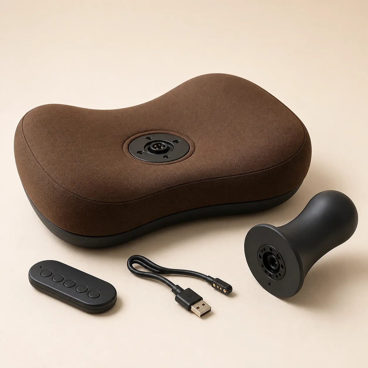 Remote-Controlled Motorized Massage Seat Cushion