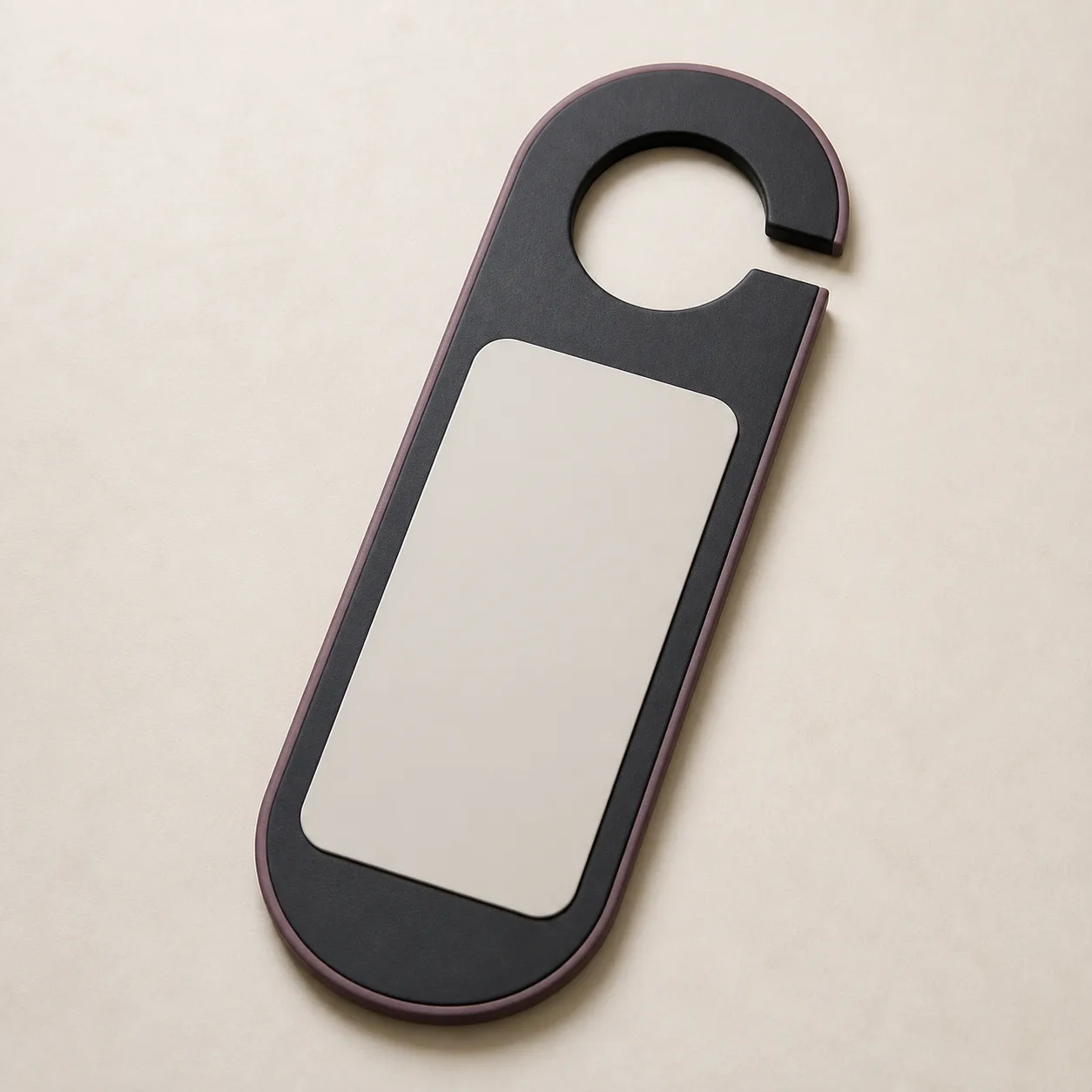 Reusable Care-Room Privacy Door Hanger with Write-On Panel