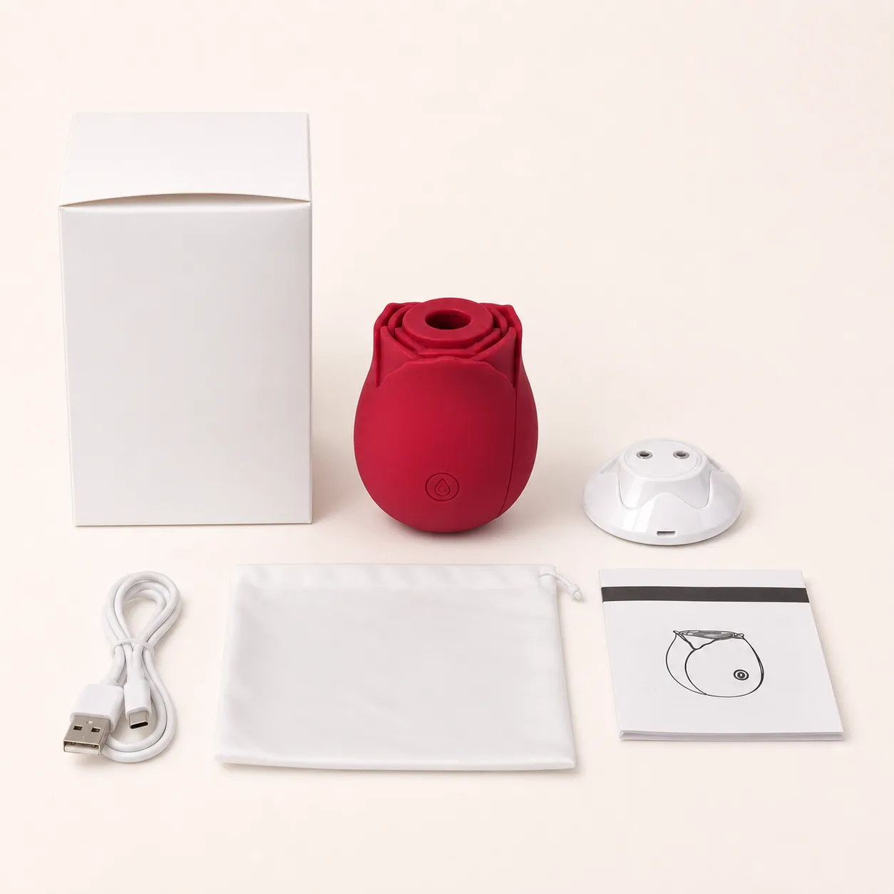 Rose Air-Pulse Massager – 10 Modes, USB Rechargeable - Image 3