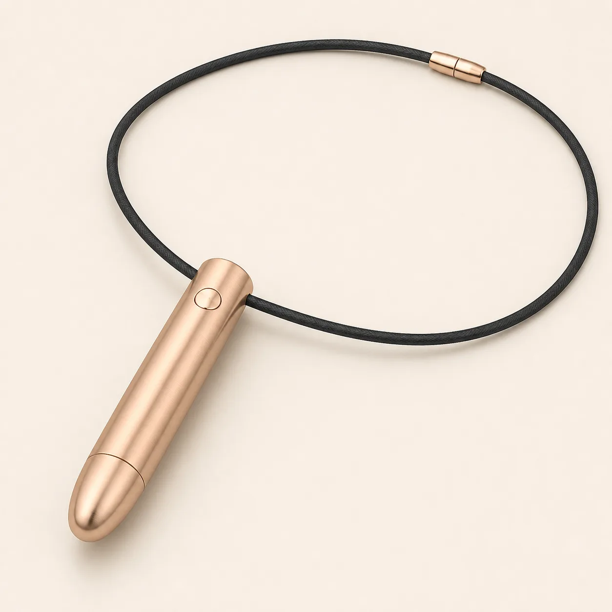 Rose-Gold Pendant Bullet Vibrator