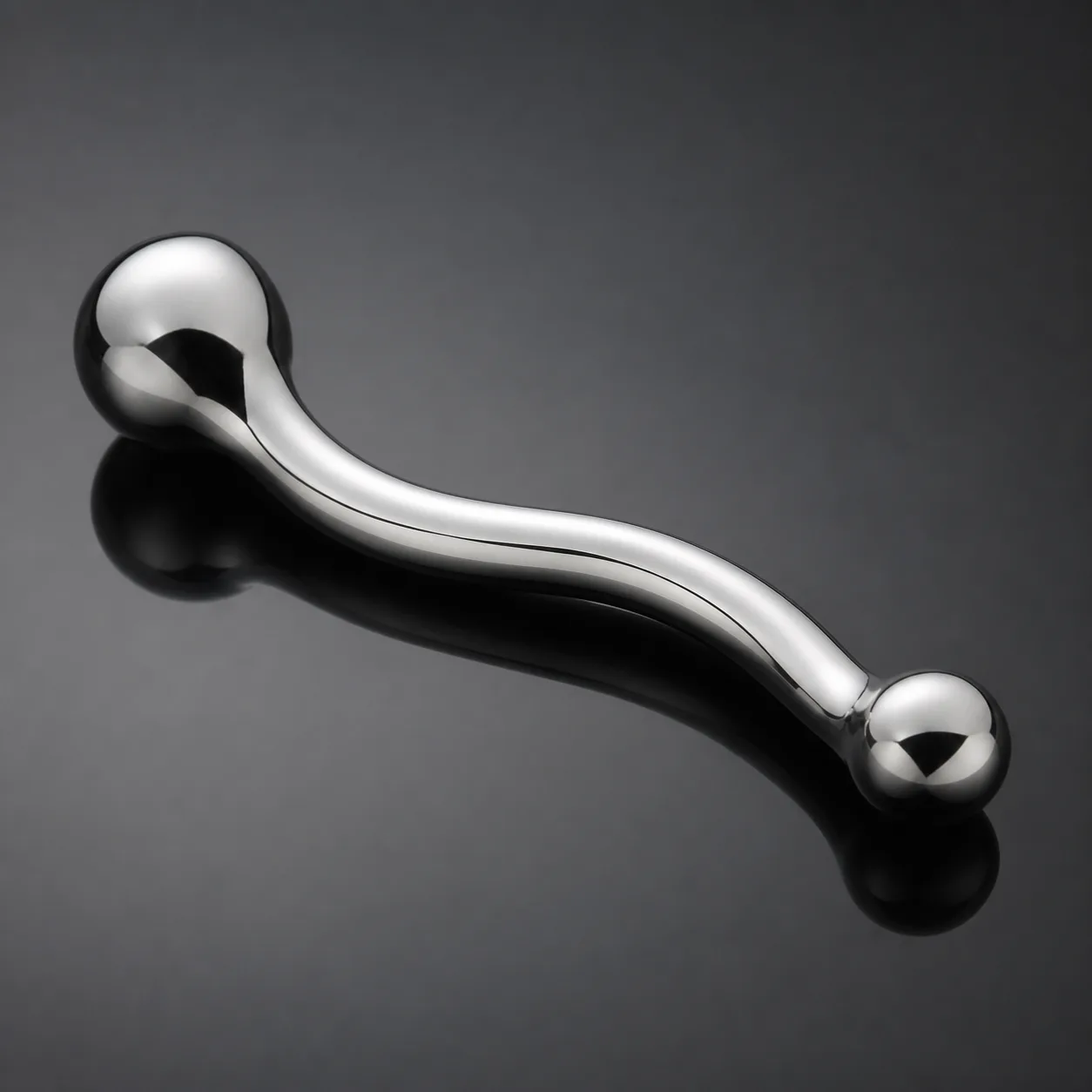 S-Curve Dual-Ball Metal Pleasure Wand
