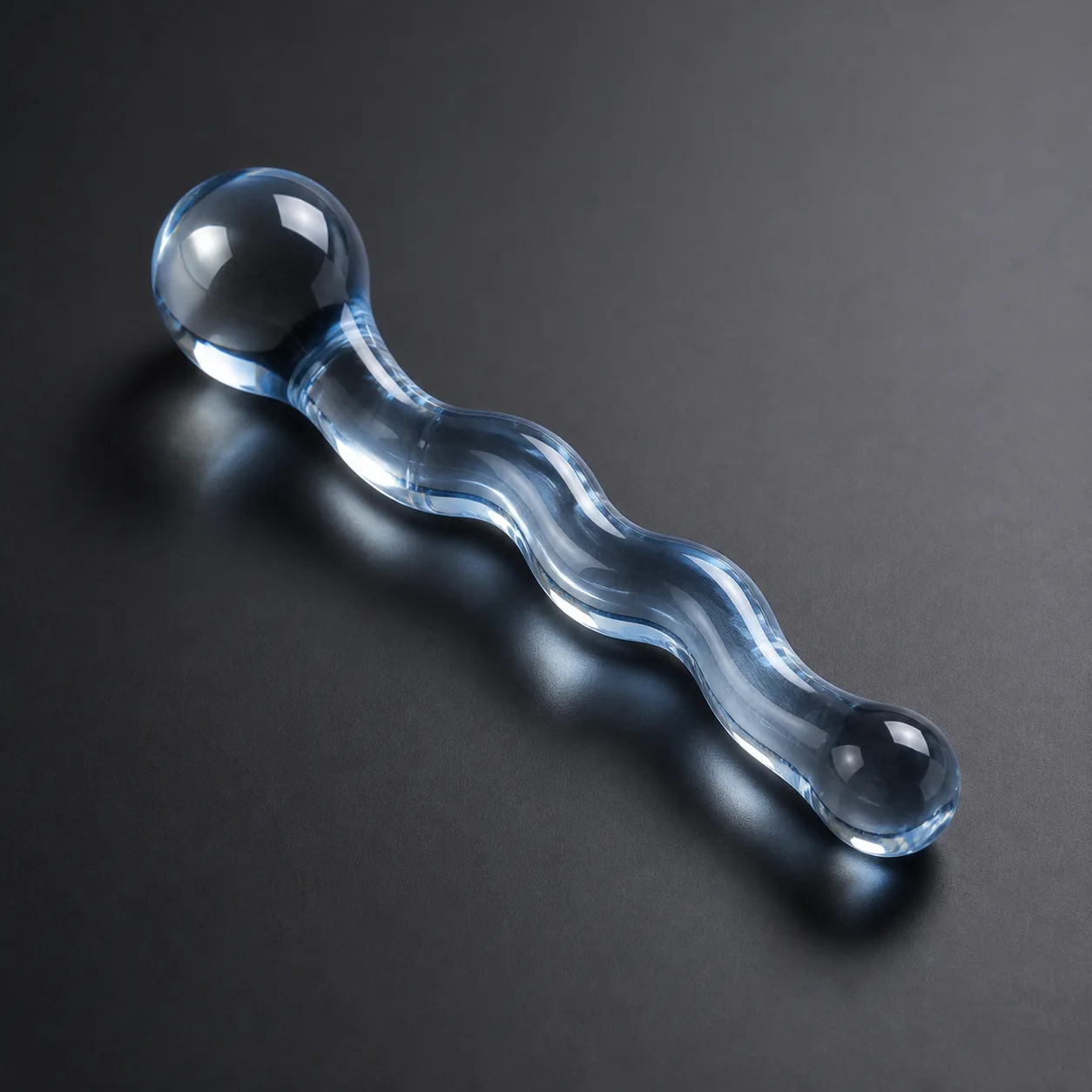Serpentine Double-Ended Borosilicate Glass Wand