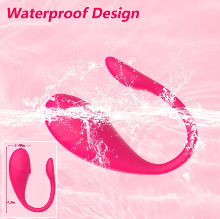 SF027 App-Controlled U-Shaped Wearable Vibrator - Pink or Purple - Image 6