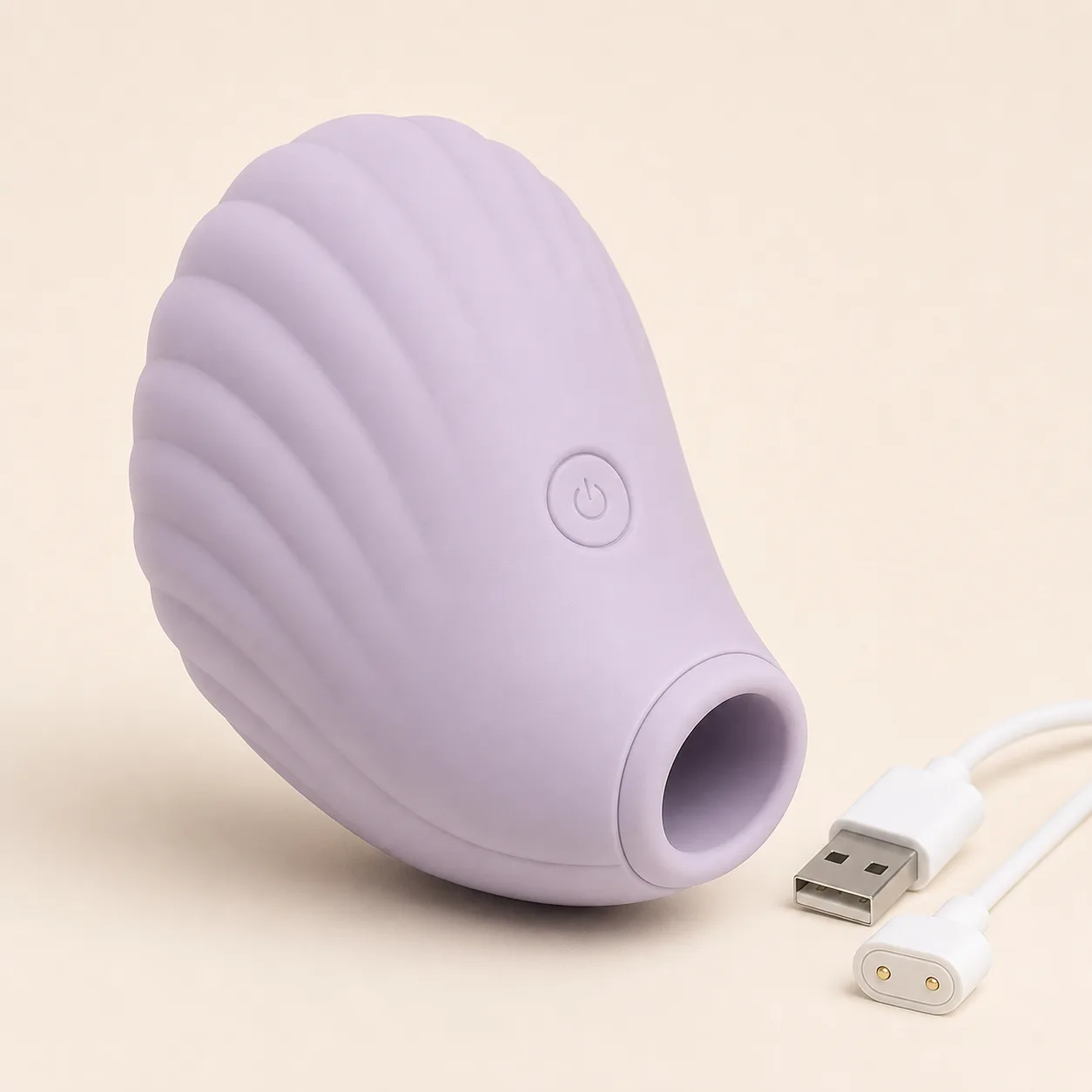 Shell Air-Pulse External Massager with Soft Oval Nozzle