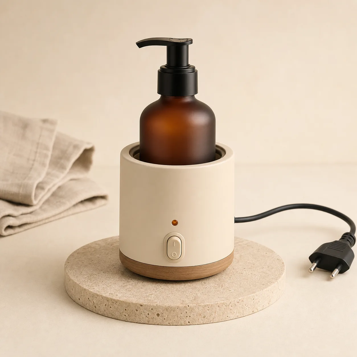 Single-Bottle Massage Oil Warmer - 250ml Countertop Concept
