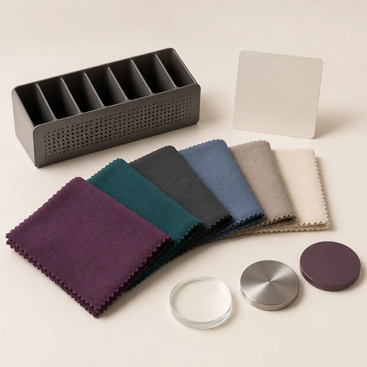 Six-Color Low-Lint Toy Care Cloth Set