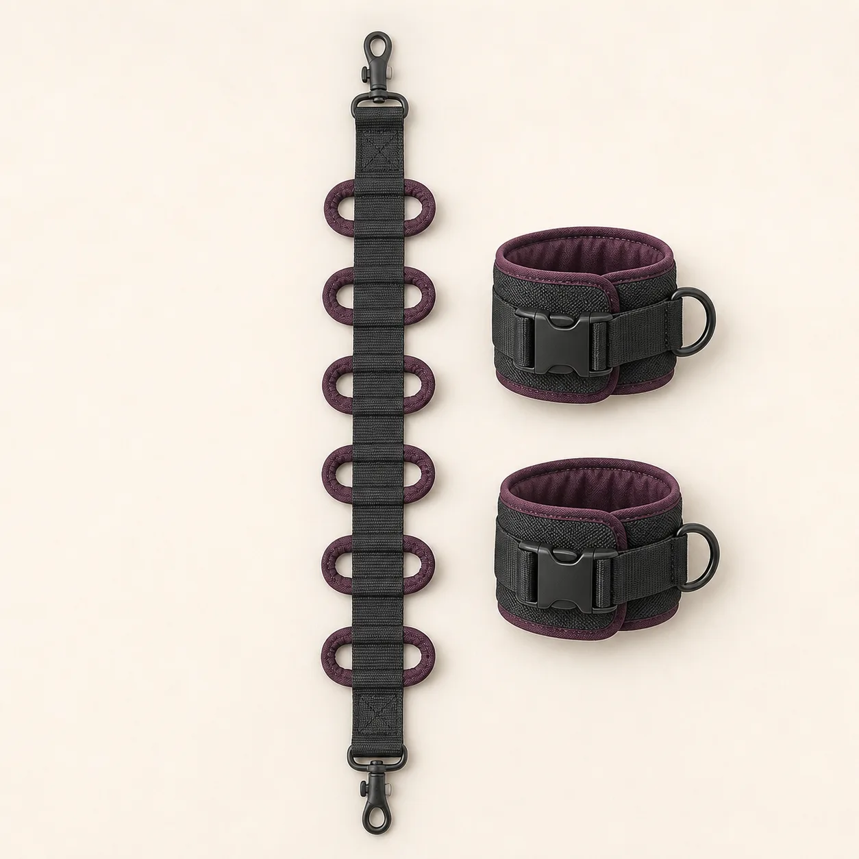 Six-Loop Ladder Positioning Strap with Twin Padded Quick-Release Cuffs