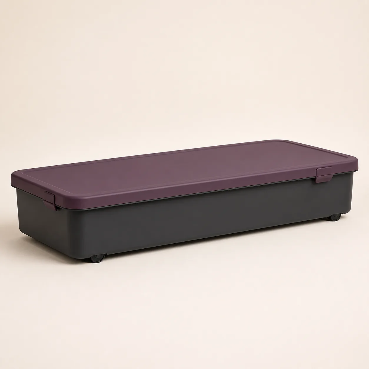 Slim Wheeled Under-Bed Care-Supply Storage Box
