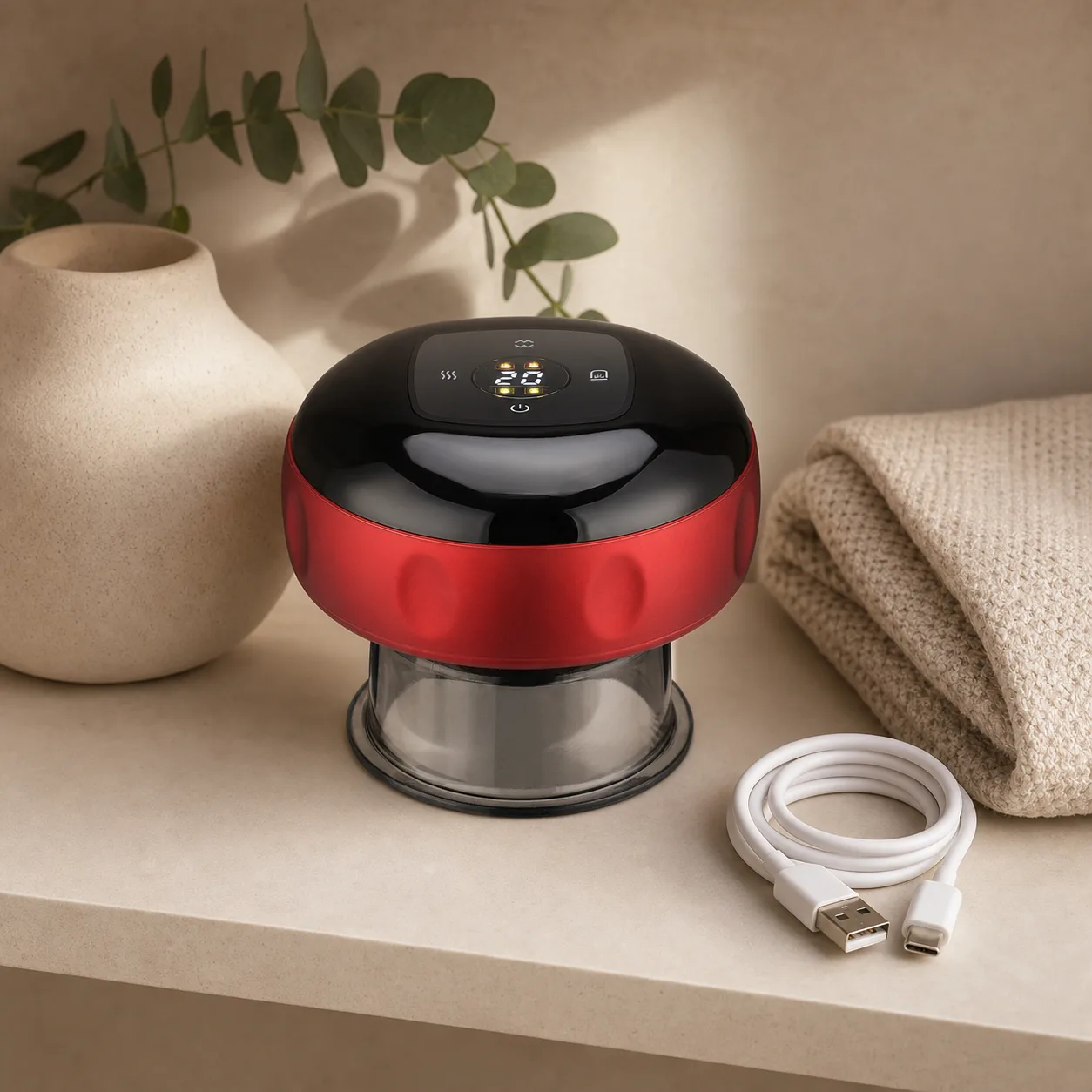 Smart Heated Cupping Massager – Compact Wellness Design - Image 4