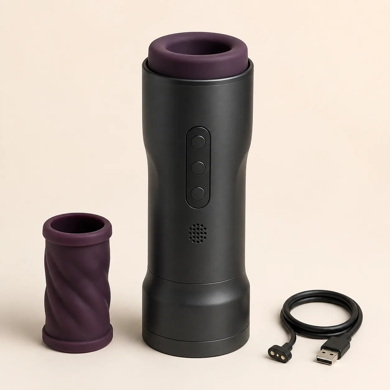 Sound-Responsive Telescopic Male Stroker