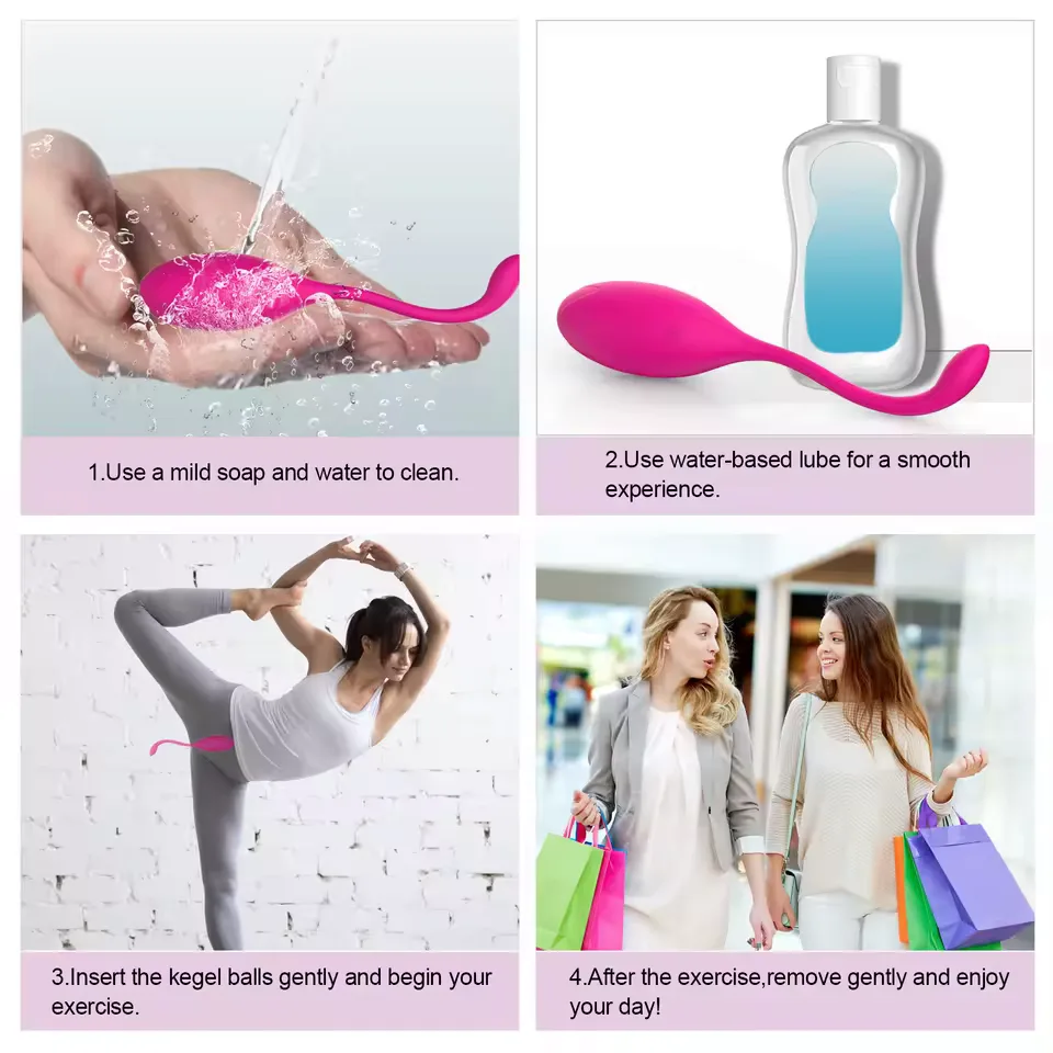 Y.Love YAI66W 027 Pink Wireless Remote Vibrating Egg - Image 5