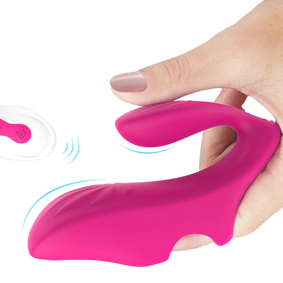 S-HANDE SHD-S217-2 Pink Dual-Motor Remote Finger Vibrator