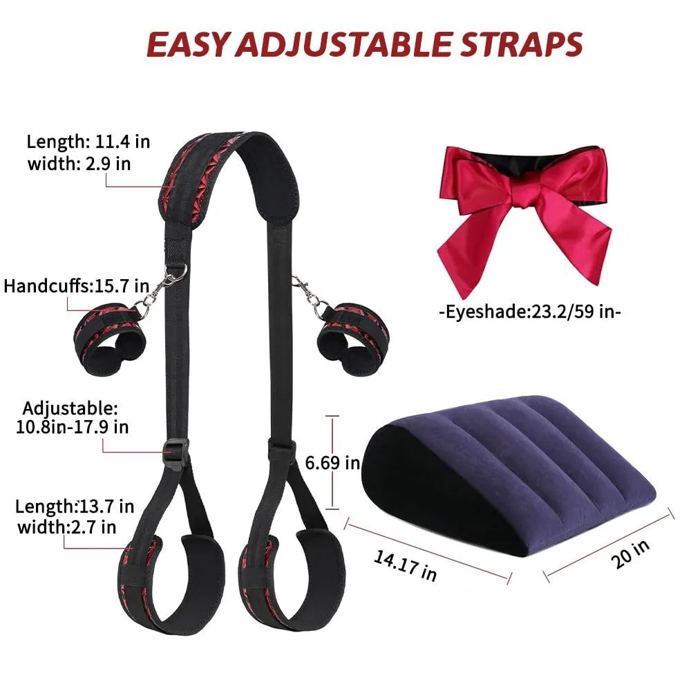 KRSJJ SM81 Black & Red Positioning Harness and Inflatable Ramp Restraint Set - Image 2