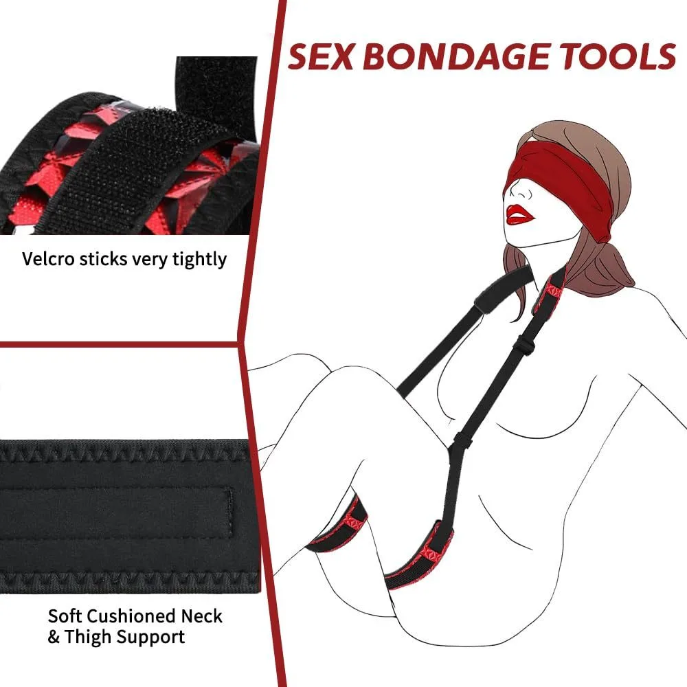 KRSJJ SM81 Black & Red Positioning Harness and Inflatable Ramp Restraint Set - Image 4