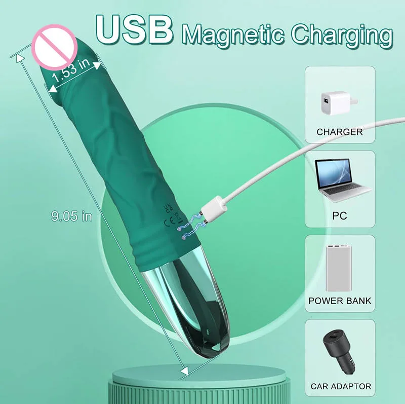 MS272 Green LCD 12-Mode G-Spot Vibrator - Image 3