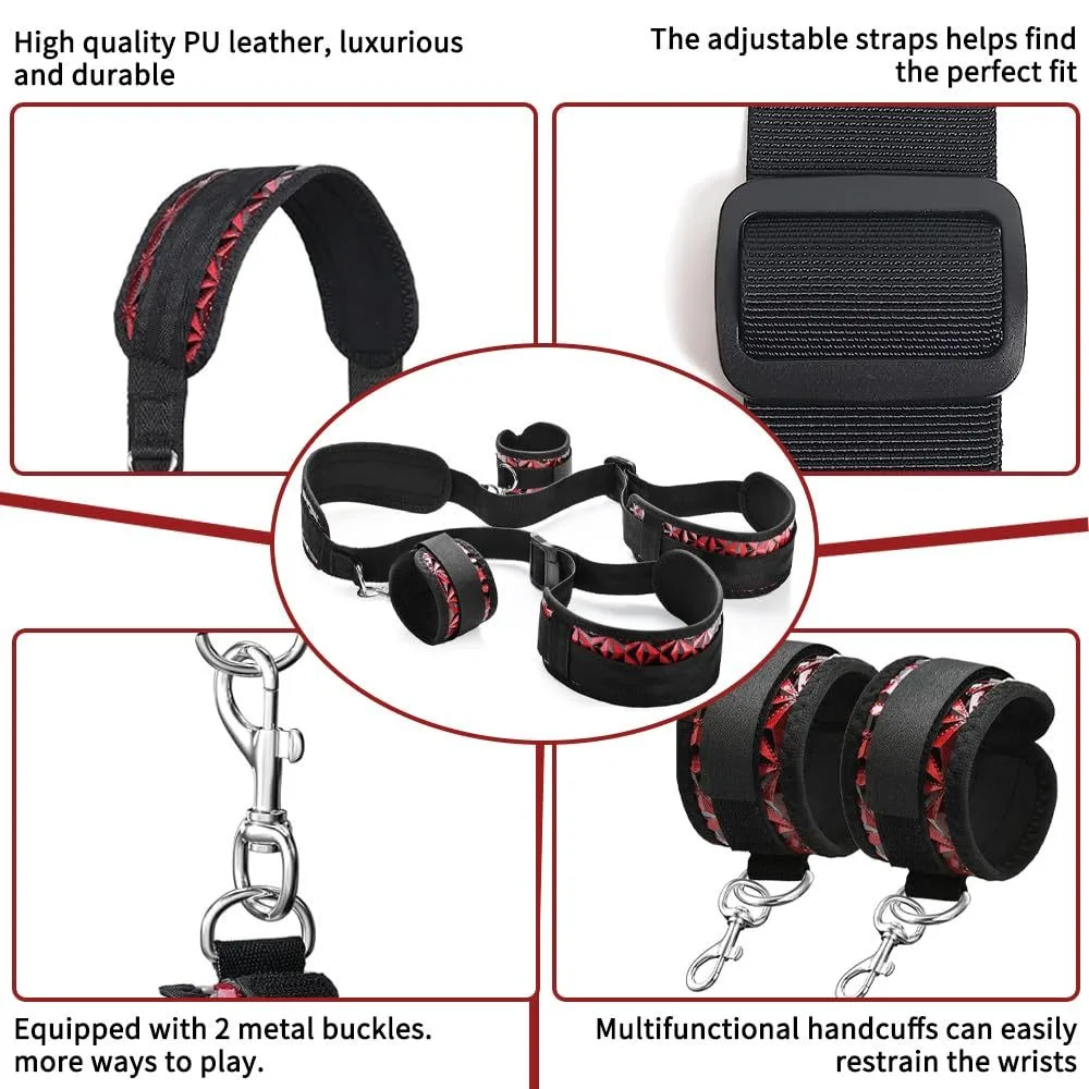 KRSJJ SM81 Black & Red Positioning Harness and Inflatable Ramp Restraint Set - Image 5