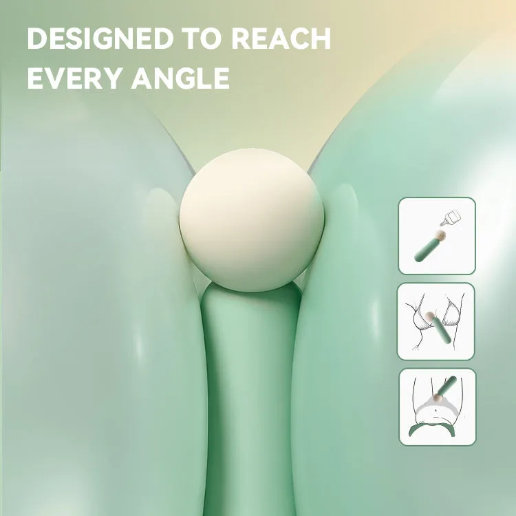 SW0102 Dual-Tone Angled-Head Wand Vibrator - Green or Red - Image 5