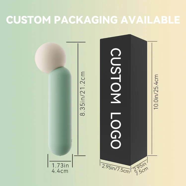 SW0102 Dual-Tone Angled-Head Wand Vibrator - Green or Red - Image 6