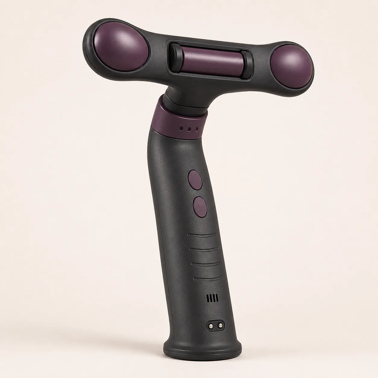 T-Bar Twin-Dome and Center-Roller Wand with Hinged Crosshead and Three-Stop Angle Collar