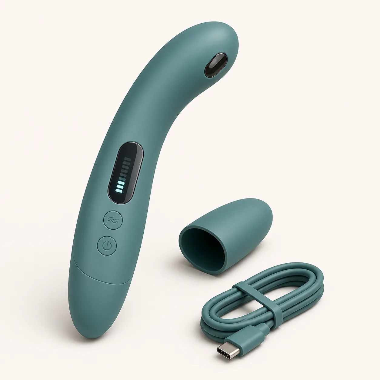 Temperature-Display Curved Vibrator
