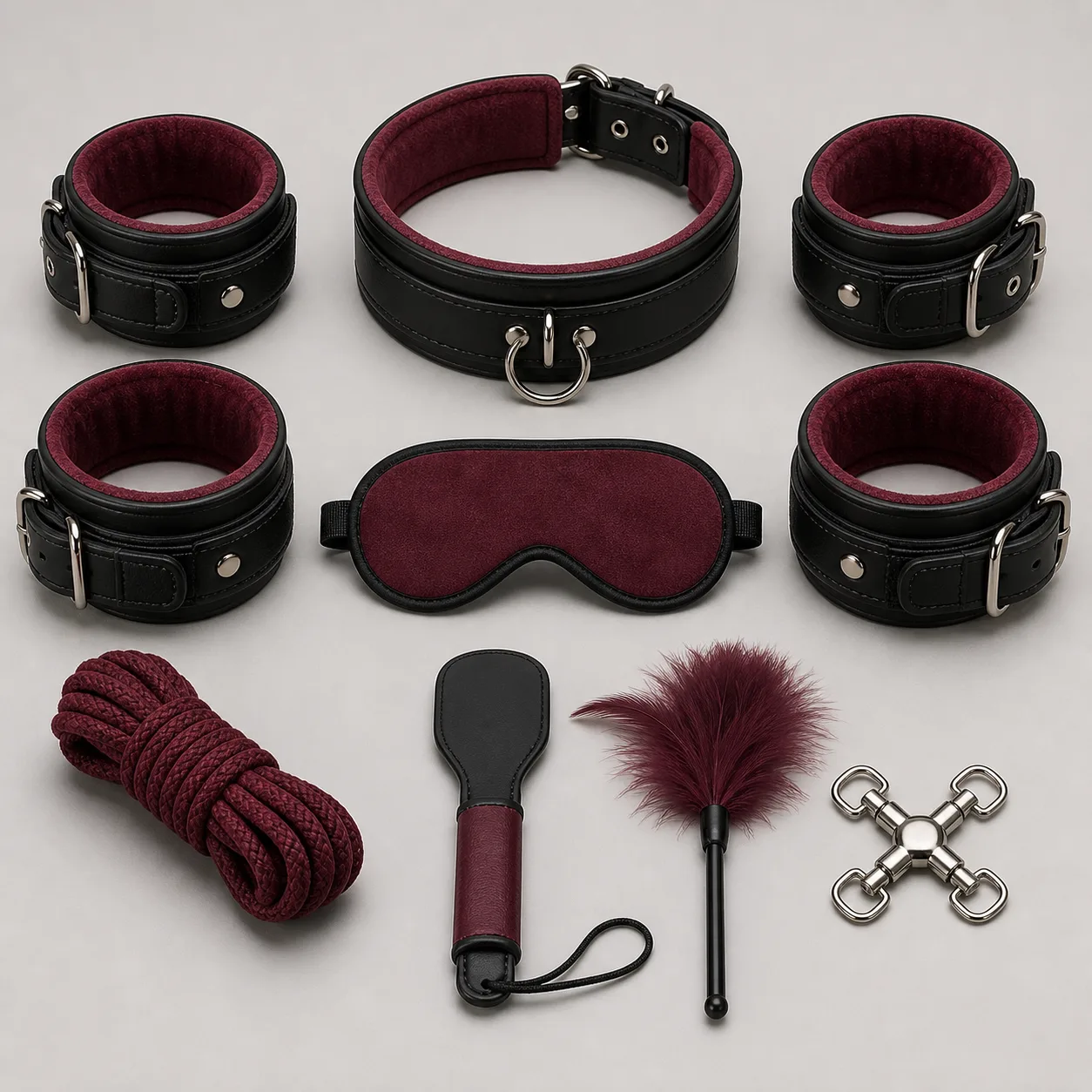 Ten-Piece Padded Bondage Starter Kit
