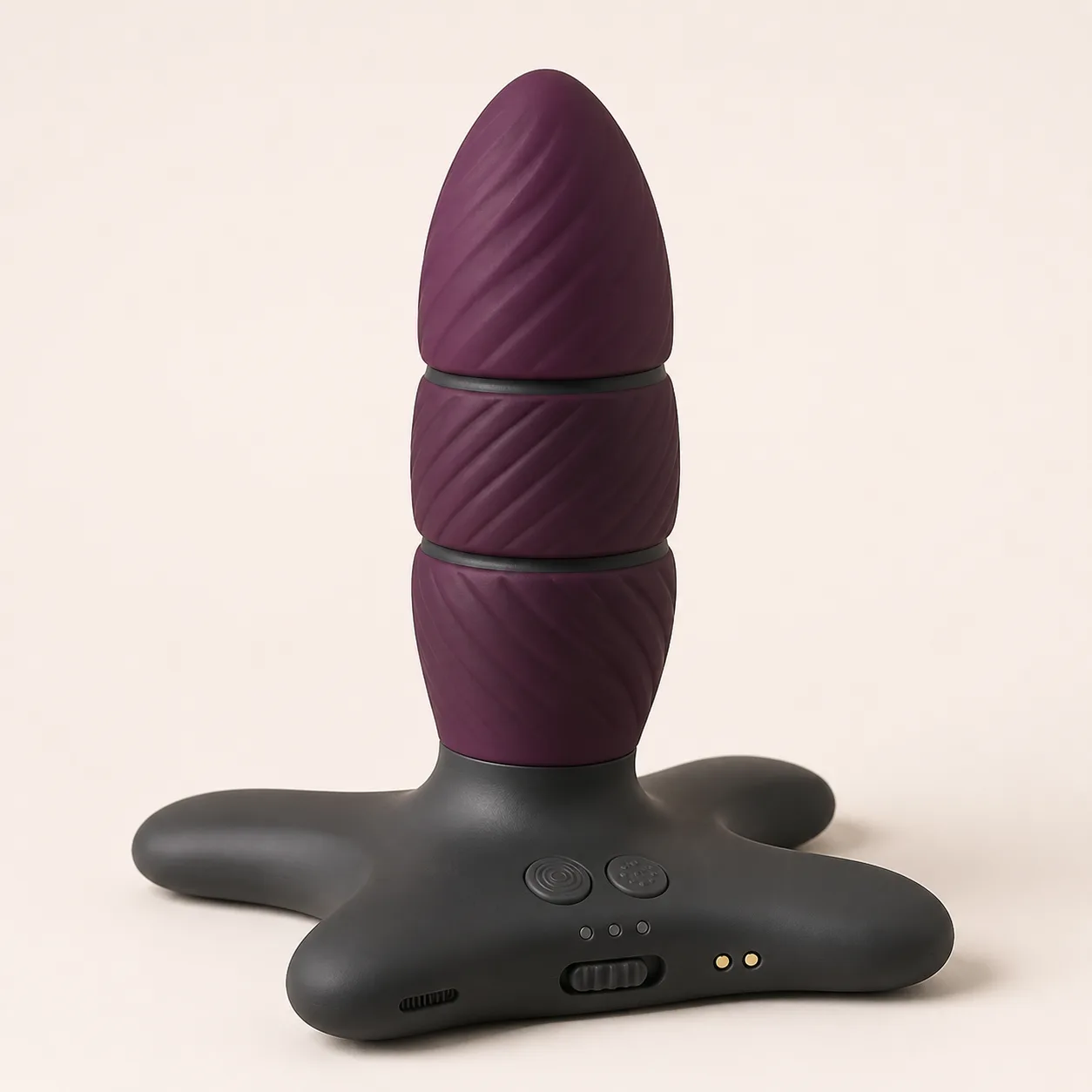 Three-Band Counter-Rotating Ripple Anal Trainer with Wide Cross Base