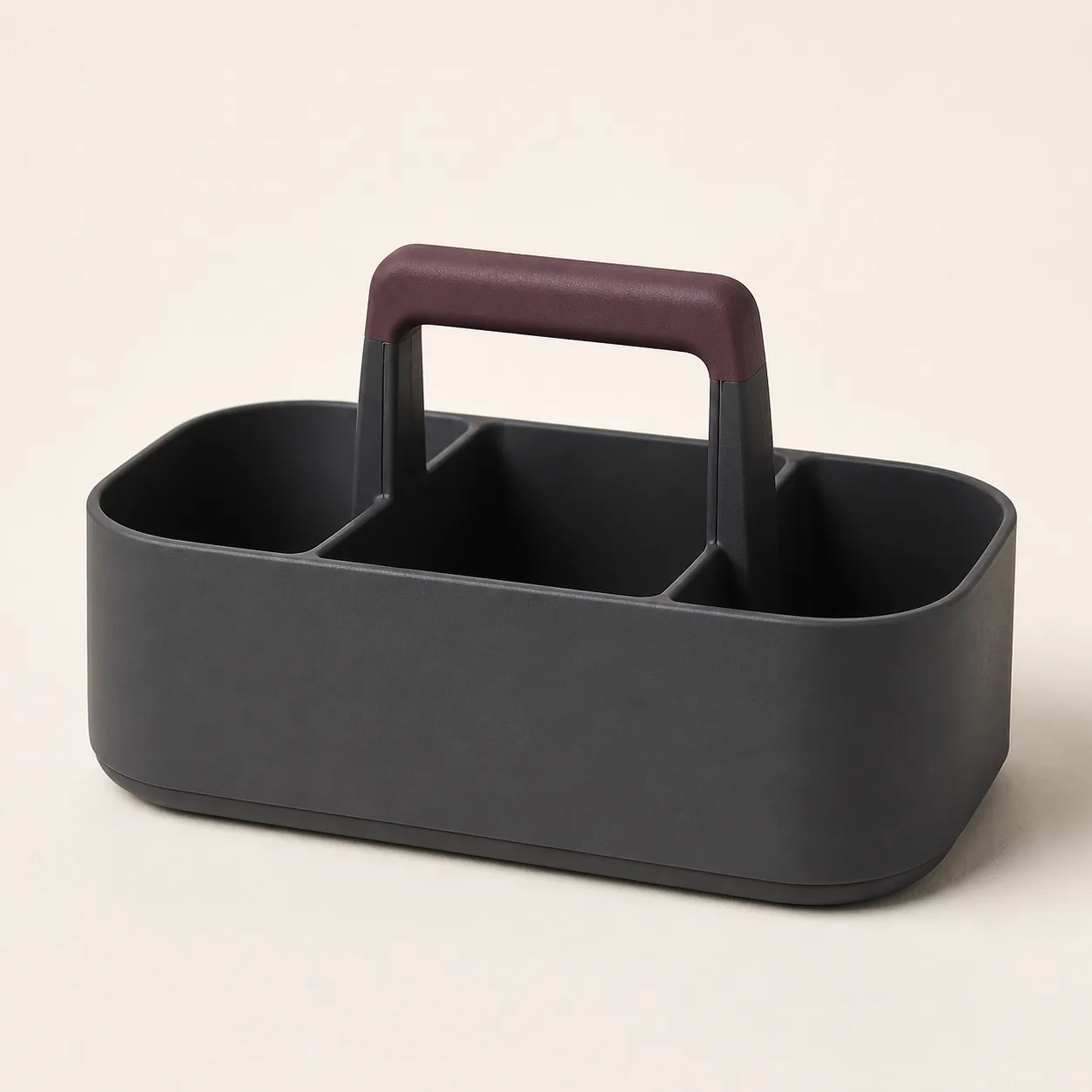 Three-Compartment Handled Care-Supply Caddy