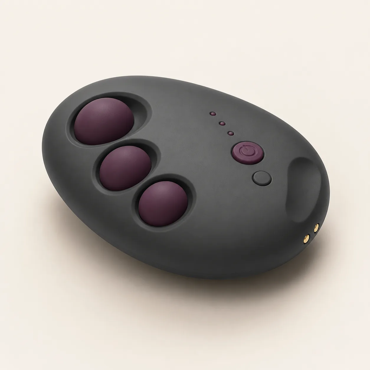 Three-Dome Sequential-Pulse Palm Vibrator with Isolation Channels