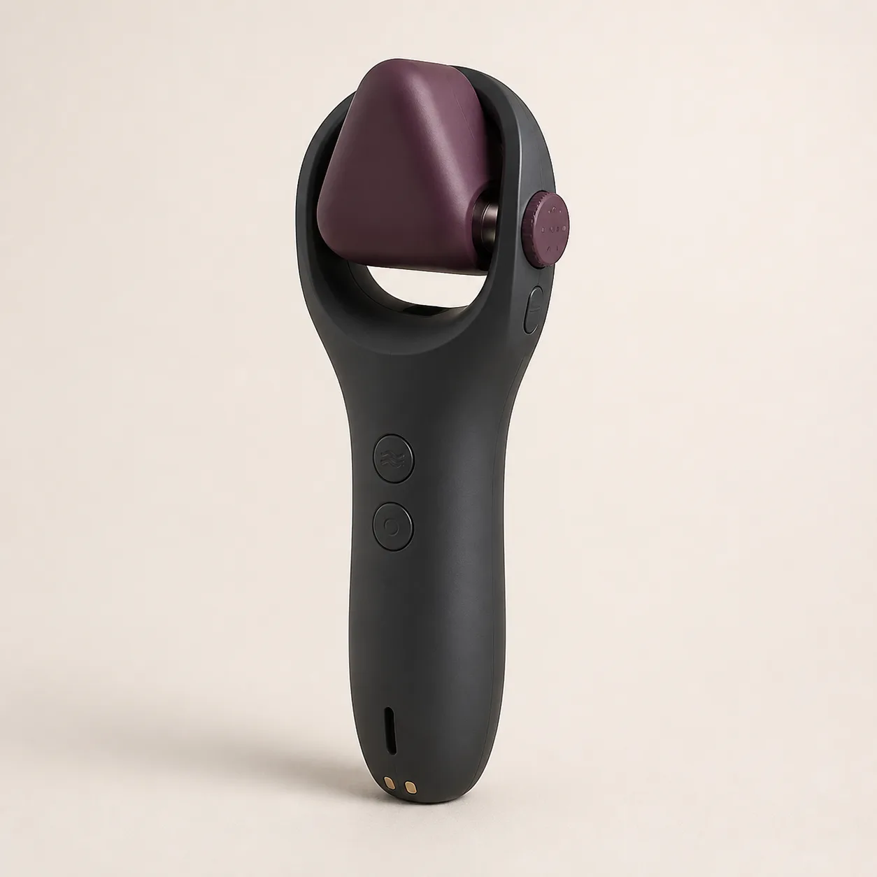 Three-Index Rounded Prism-Head Vibrator with Guarded Flip Yoke