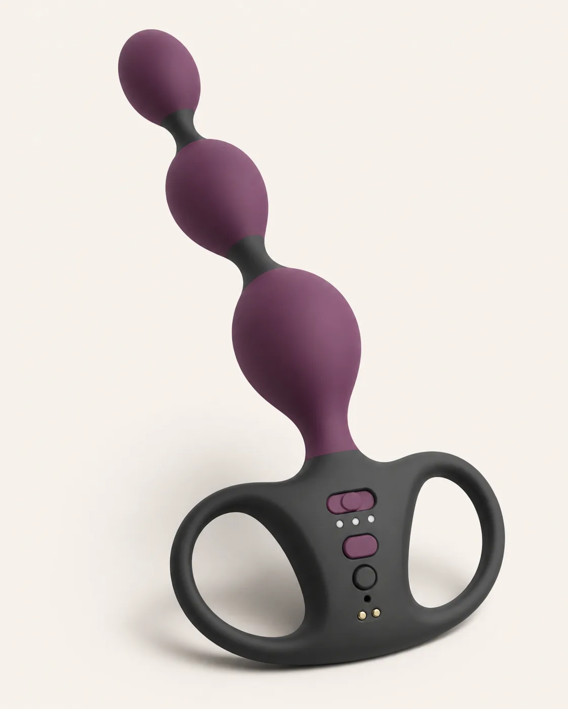 Three-Node Counter-Sway Anal Vibrator with Wide Twin-Halo Base