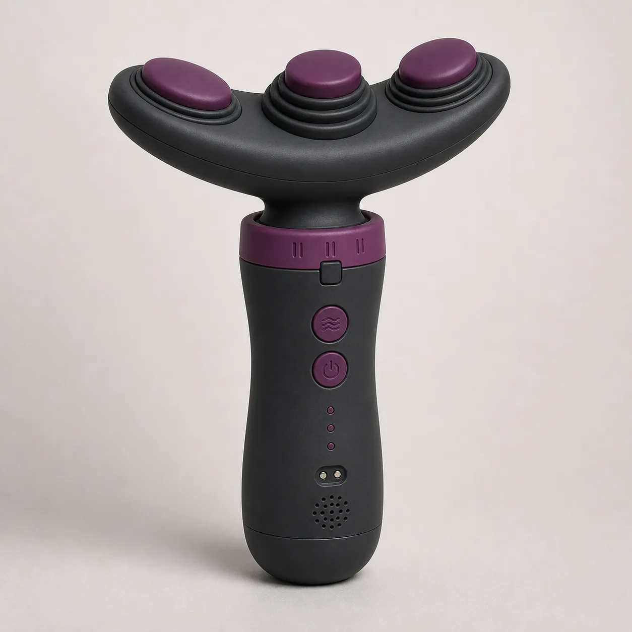 Three-Pad Differential-Stroke Tapping Wand with Timing Collar