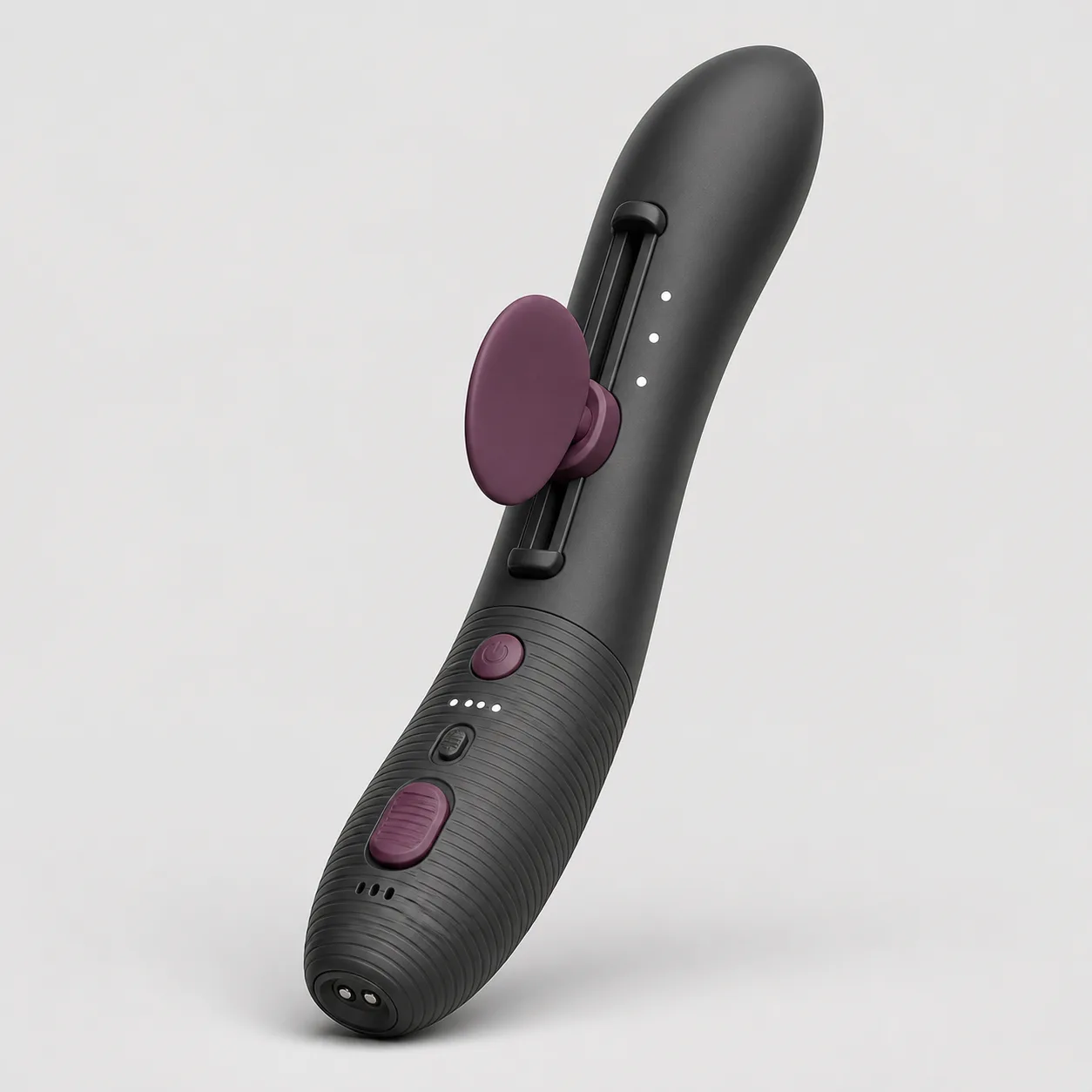 Three-Position Sliding-Fin Curved Vibrator with Dual Channels