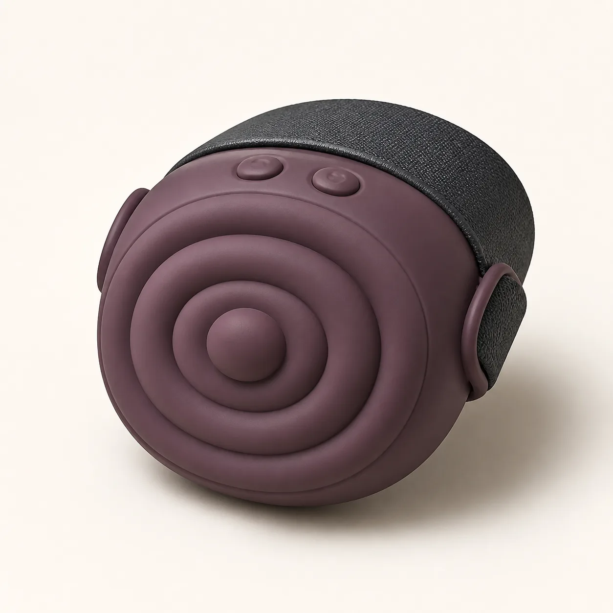 Three-Ring Concentric Palm Vibrator with Adjustable Hand Strap