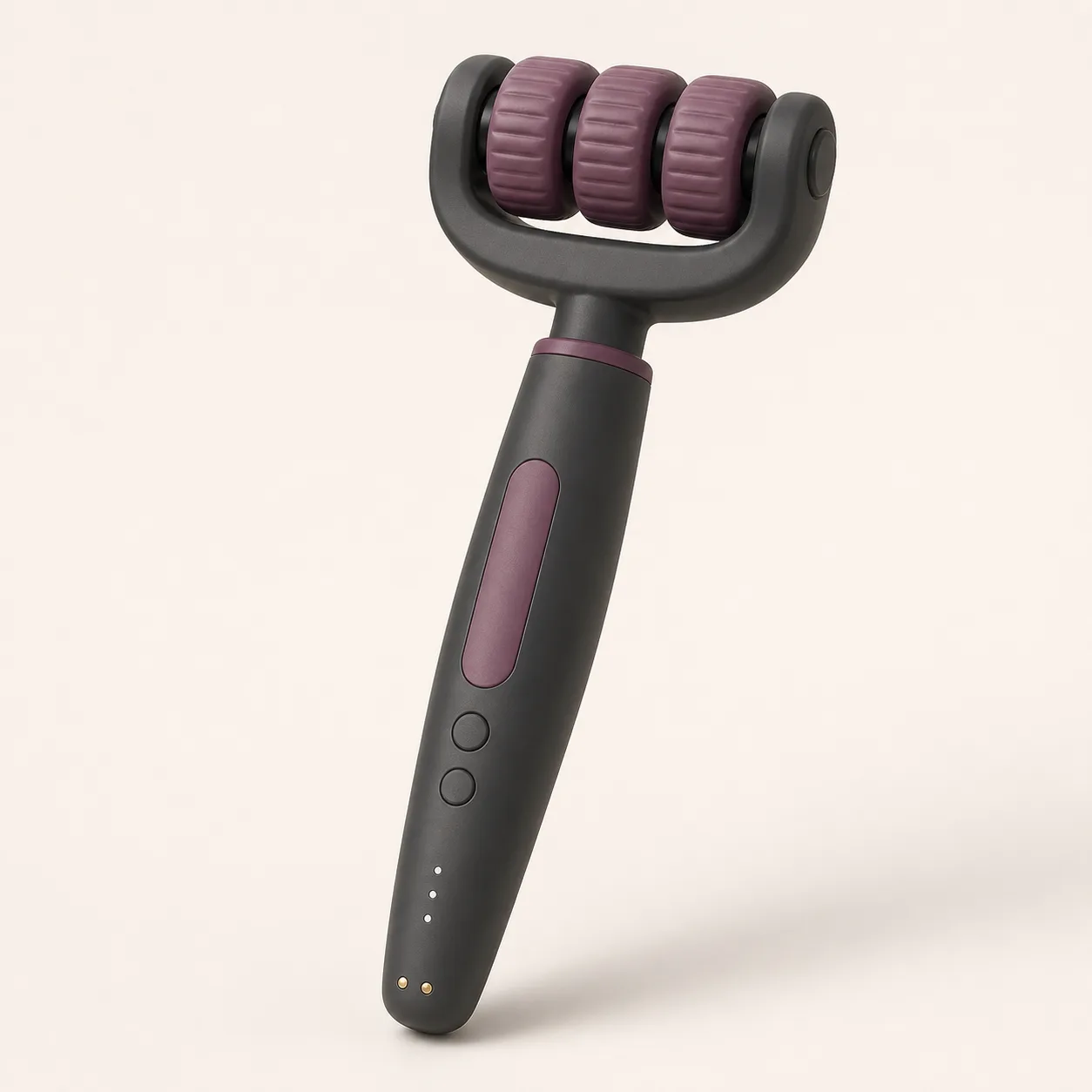 Three-Roller Bridge Wand Massager with Independent Axle Gaps