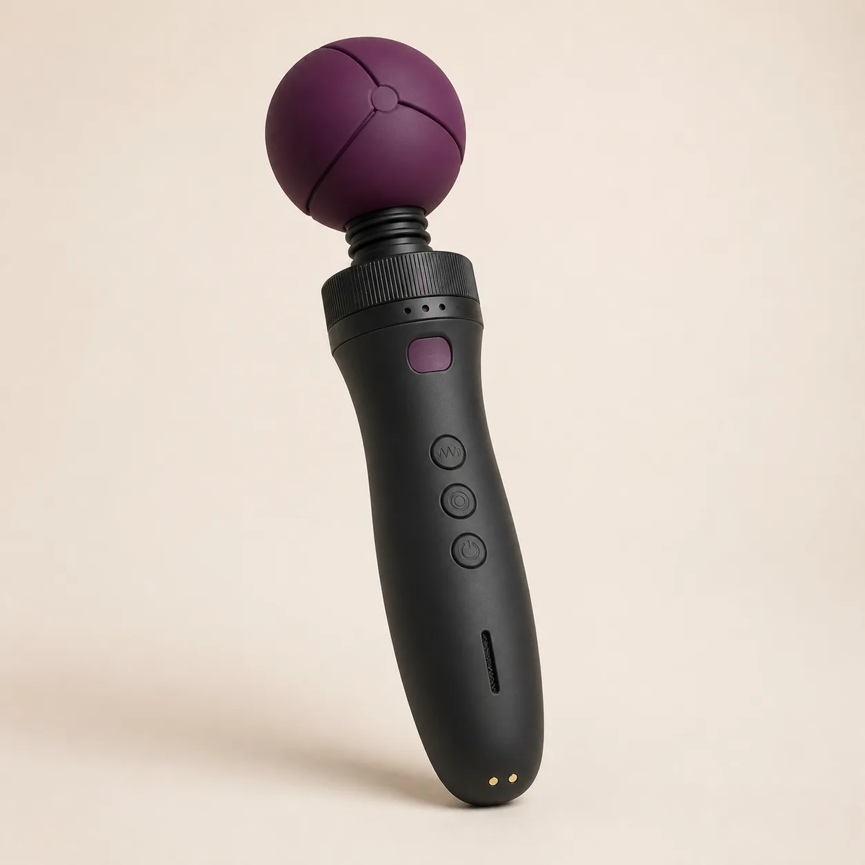 Three-Segment Torque-Limit Expanding Dome Wand Massager