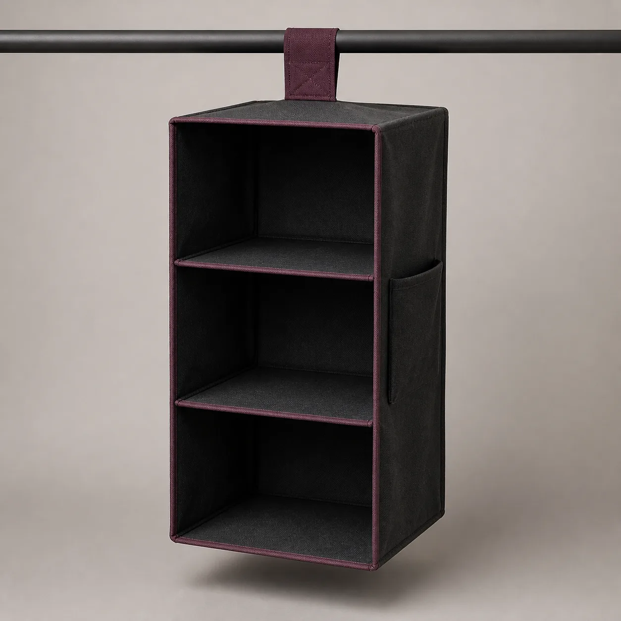 Three-Shelf Hanging Closet Care-Supply Organizer