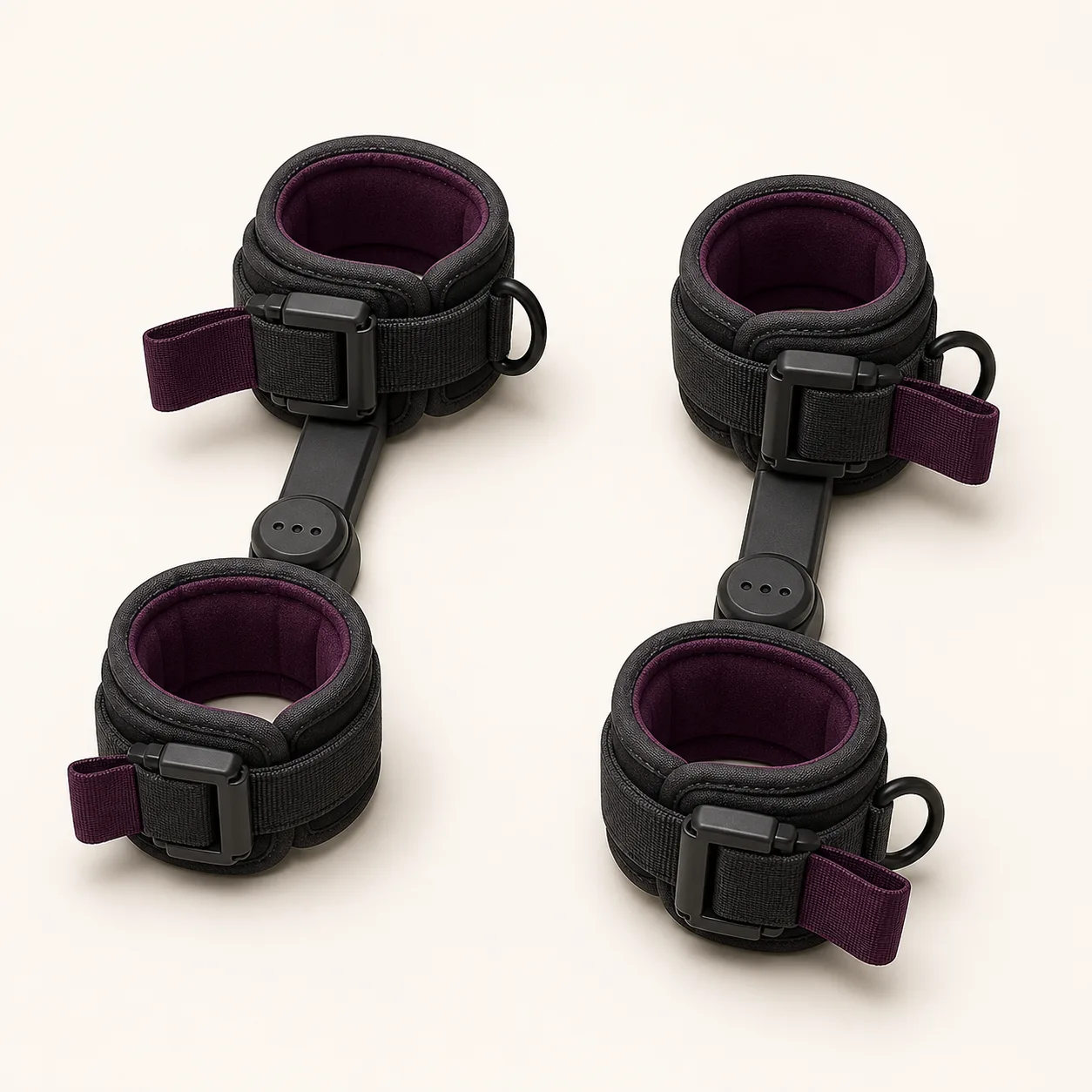Three-Stop Hinged Padded Elbow Restraint Brace Pair