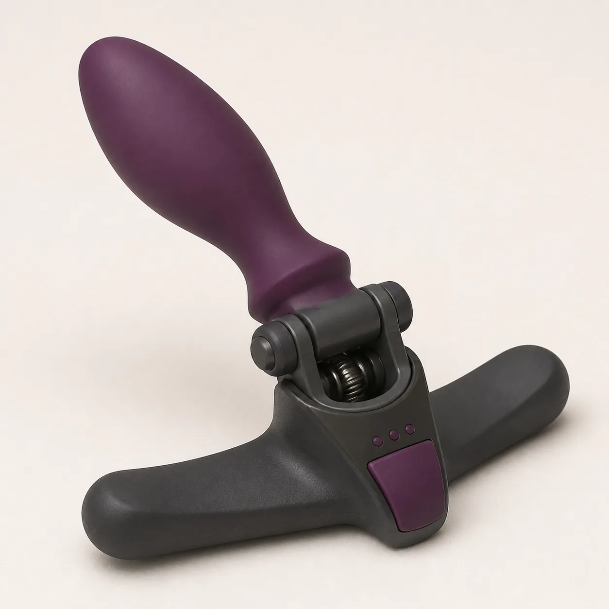 Three-Stop Torsion-Hinge Prostate Trainer with Oversized Cross Yoke