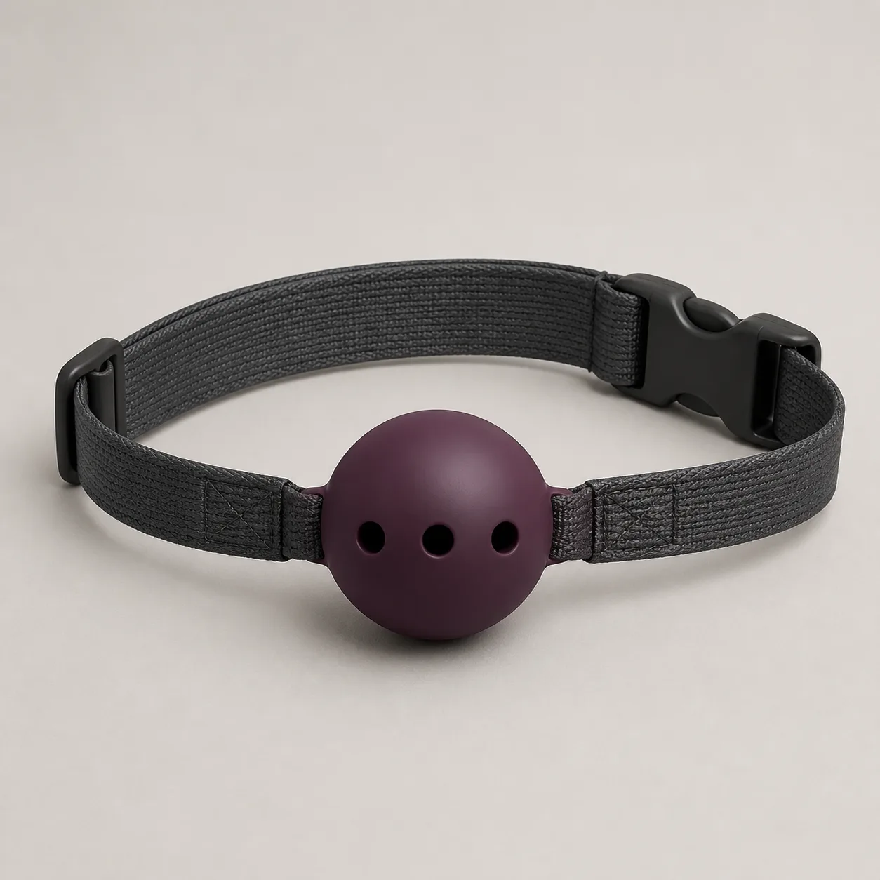 Three-Vent Quick-Release Ball Gag