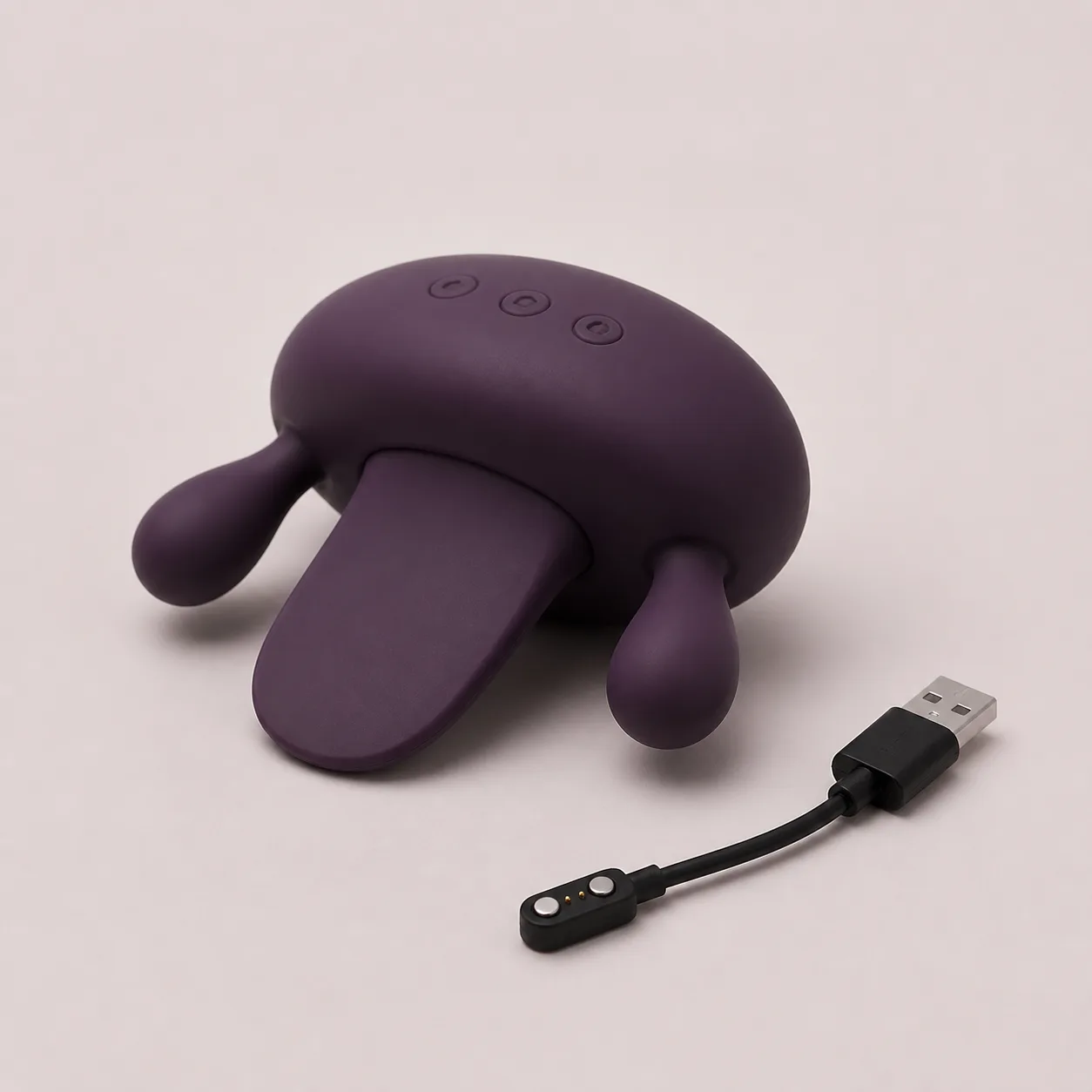 Triple-Contact Tongue-and-Bud Vibrator