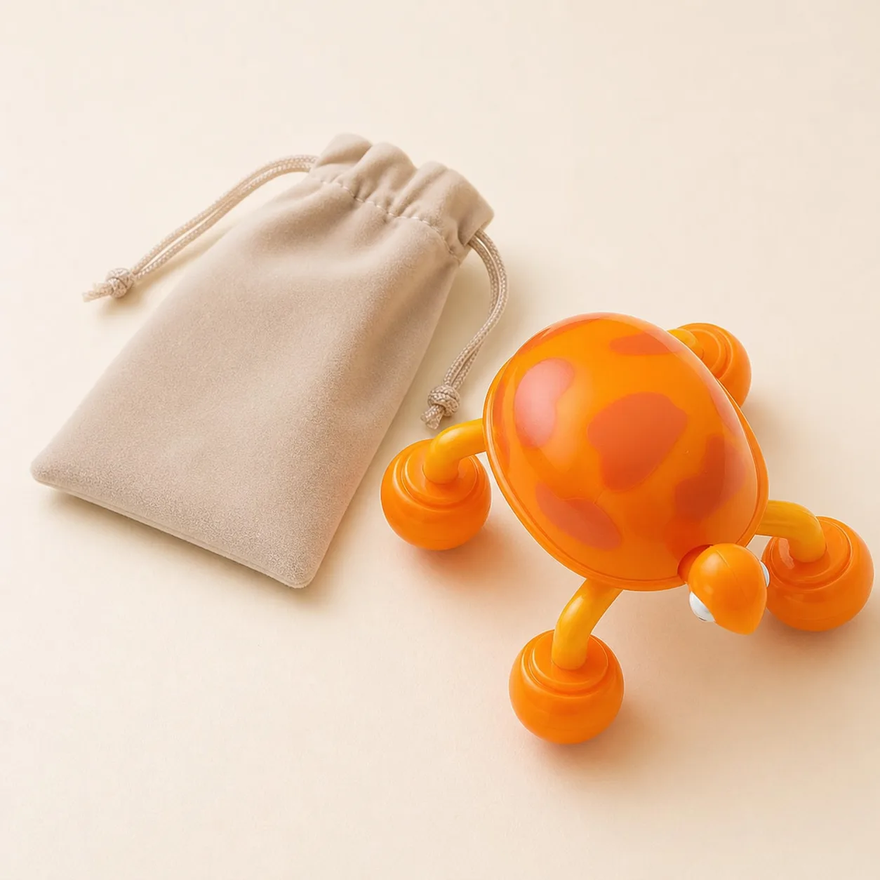 Turtle Mini Body Massager – Four-Roller Manual Design - Image 5