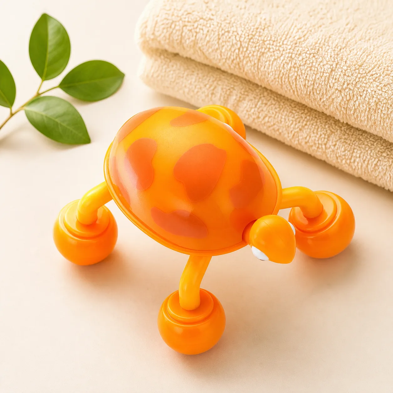 Turtle Mini Body Massager – Four-Roller Manual Design - Image 4