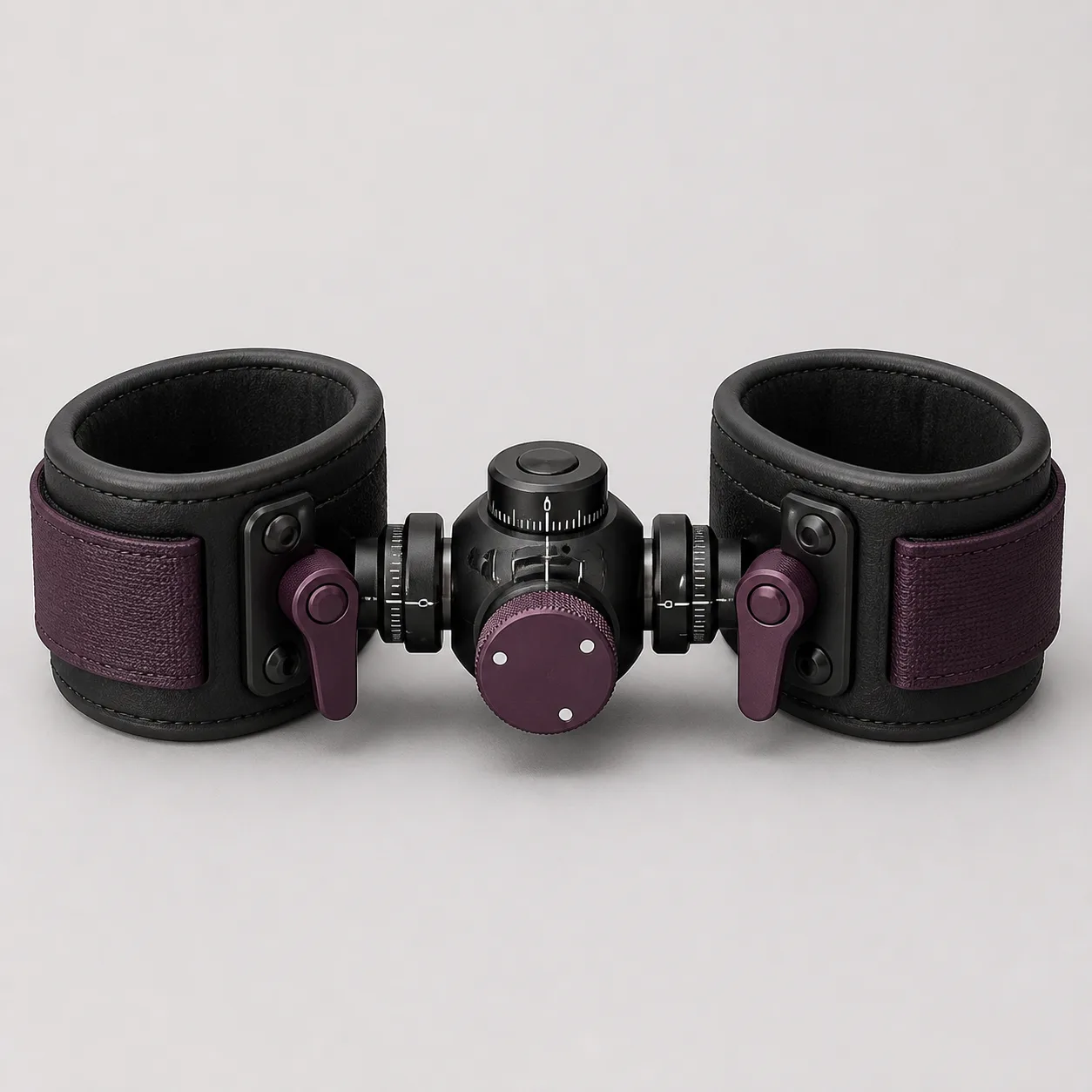 Twin-Cuff Three-Axis Gimbal Restraint with Torque-Limit Dial
