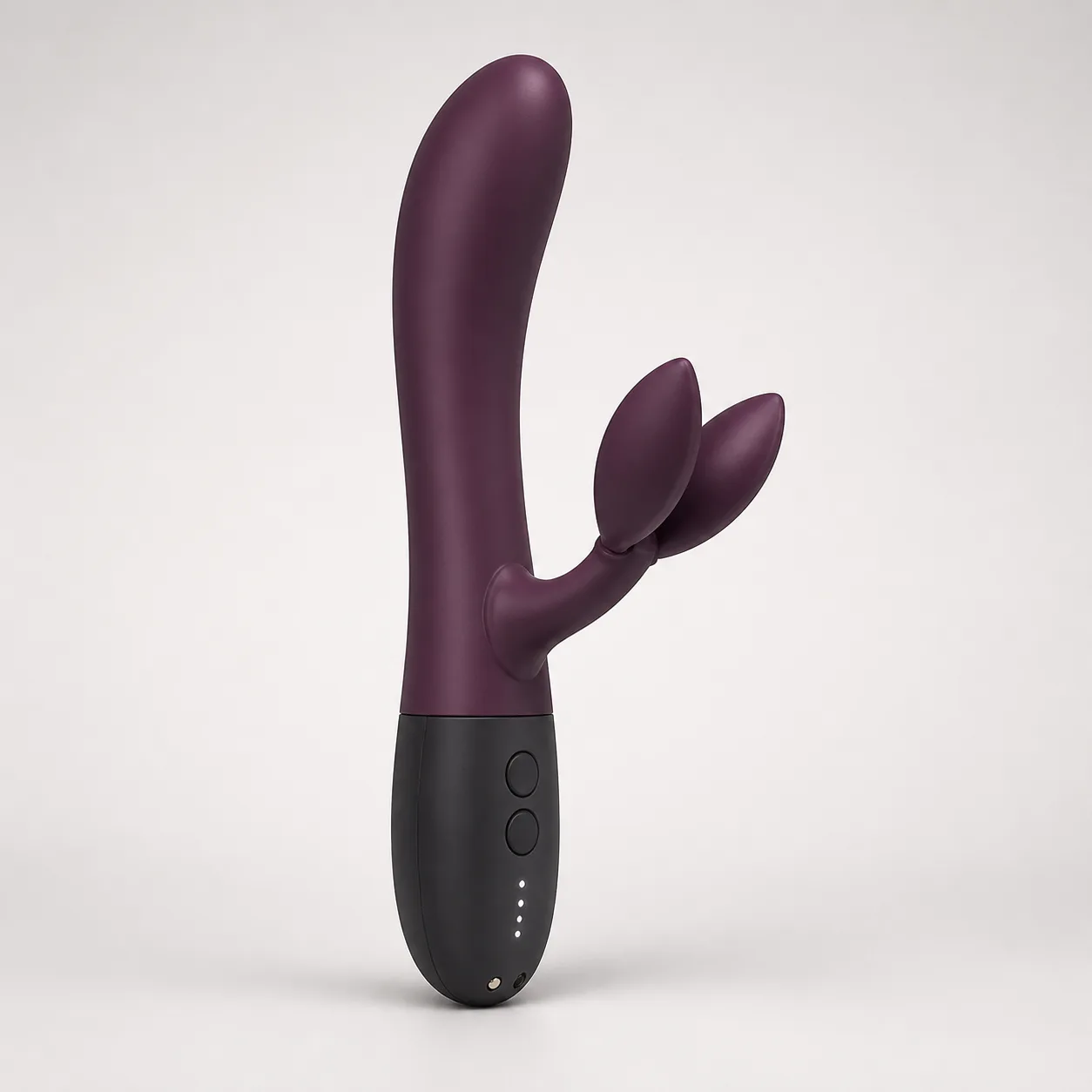 Twin-Petal Offset-Arm Rabbit Vibrator