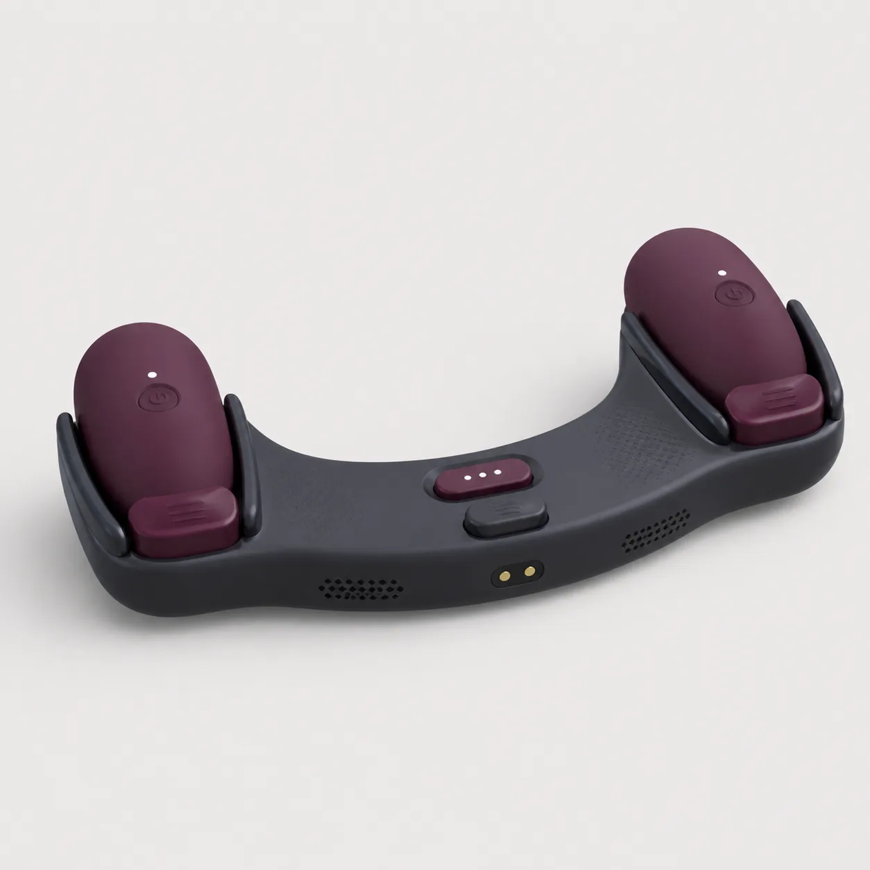 Twin-Pod Dovetail-Rail Couples Vibrator with Three-Stop Spacing Latch