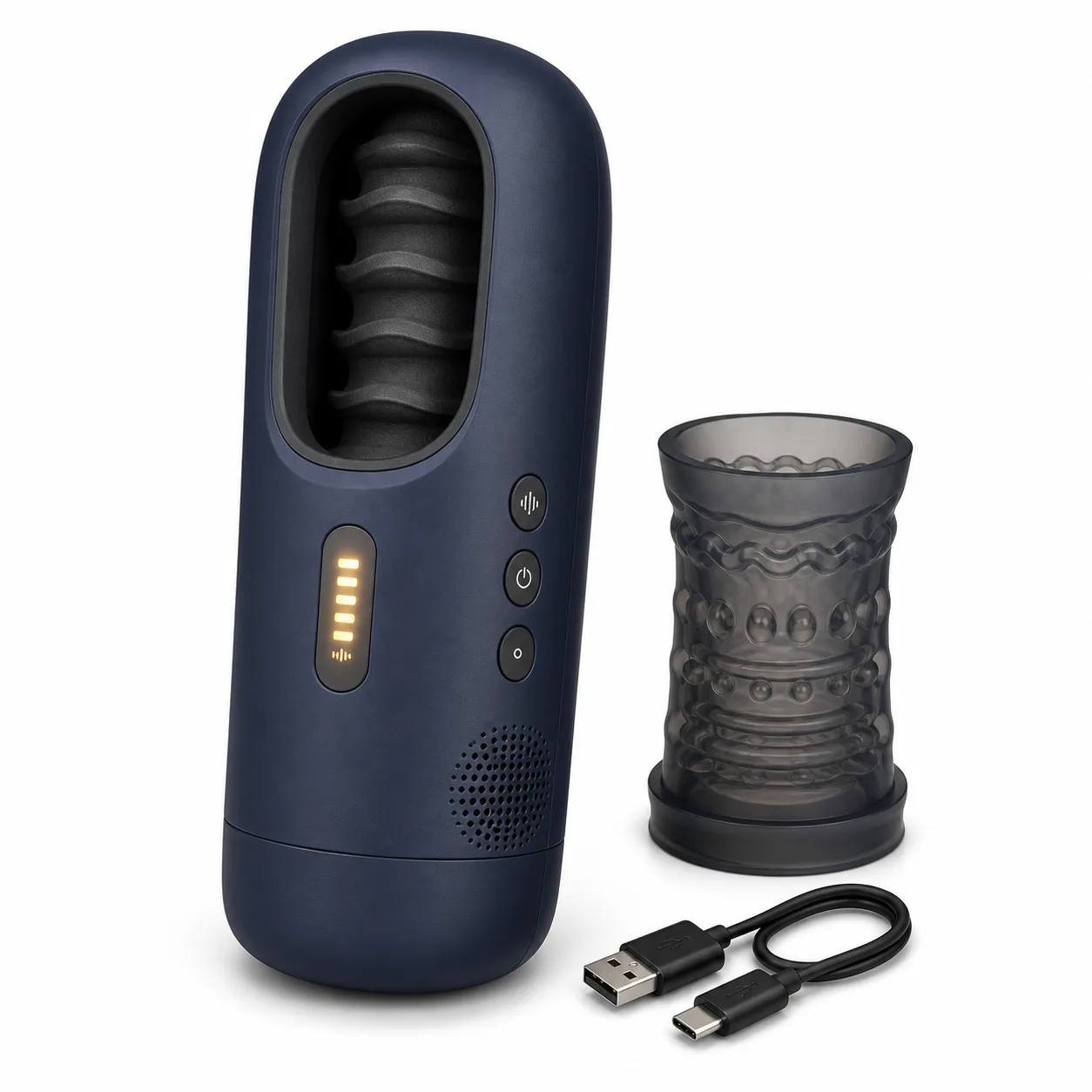 Voice-Interactive Heated Automatic Stroker