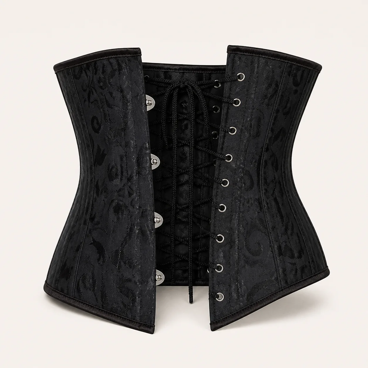 Wechery WU1756 Black 24-Bone Underbust Corset: XS-3XL