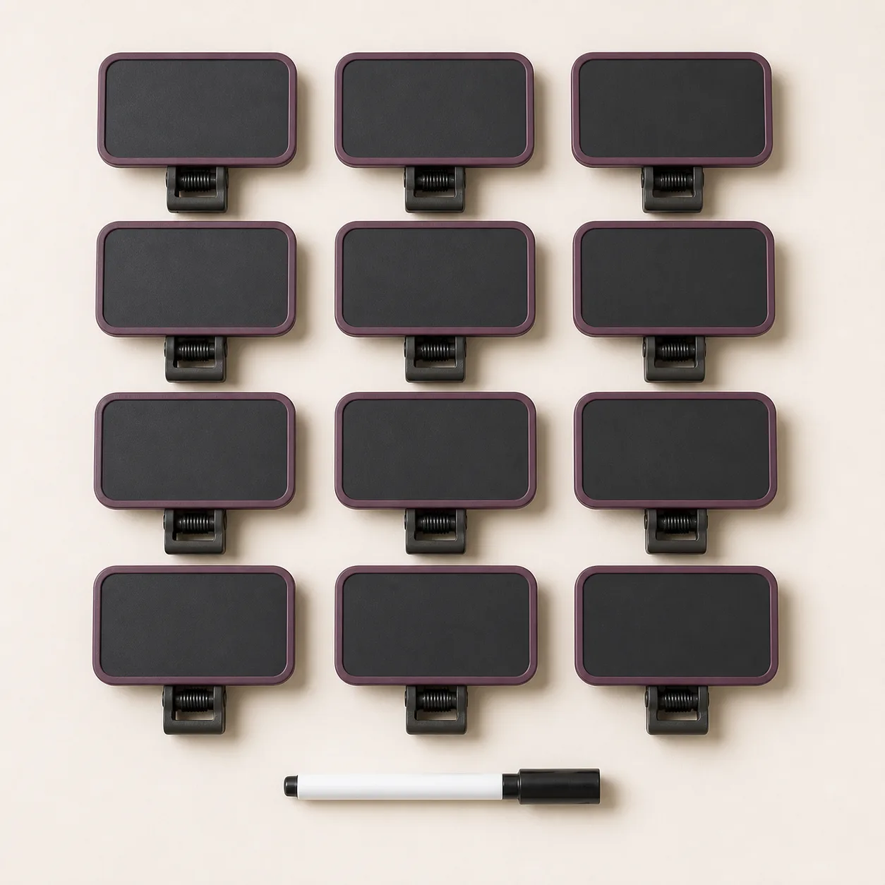 Write-On Care-Storage Label Clips, 12-Pack