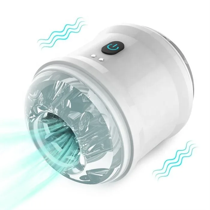 XHH-190041 Dual-Hole 10-Mode Vibrating Masturbator: 2 Colours